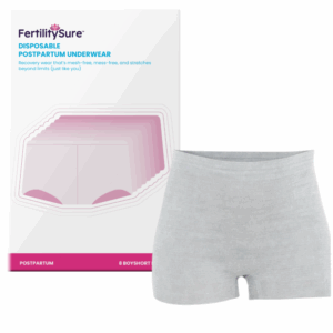 FertilitySure - Disposable Boyshort Cut Postpartum Underwear - 8 pack